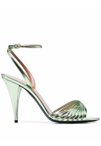 Saint Laurent strappy-detail sandals - Verde