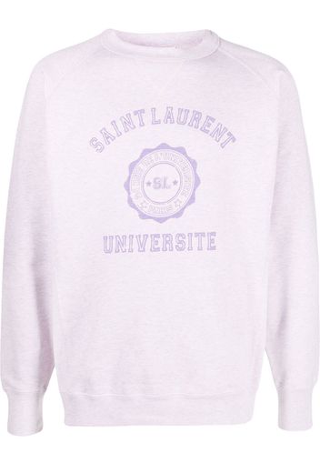 Saint Laurent logo-print sweatshirt - Rosa