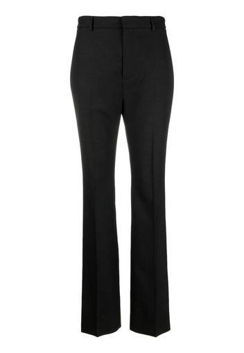 Saint Laurent Pantaloni sartoriali a vita alta - Nero