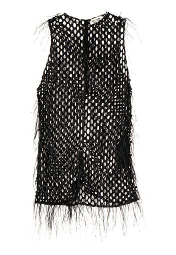 Saint Laurent mesh tank top - Nero