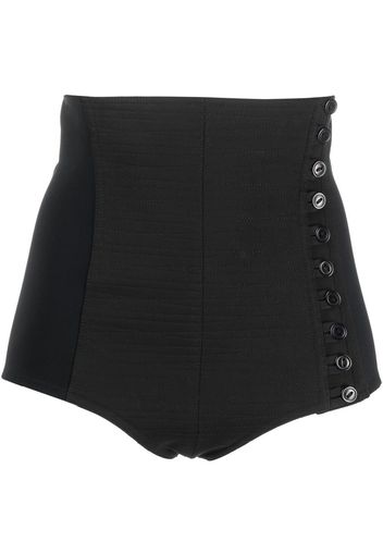 Saint Laurent high-waisted mini shorts - Nero