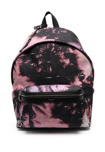 Saint Laurent hawaiian-print backpack - Rosa