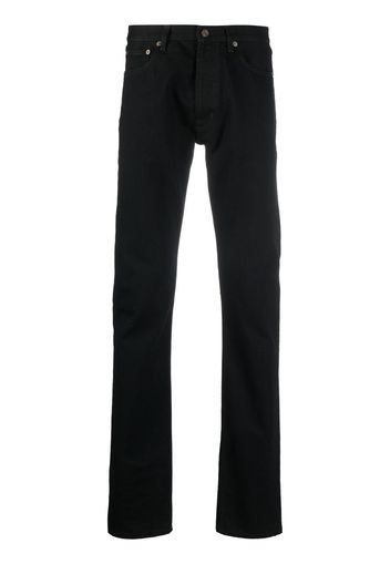 Saint Laurent Jeans skinny a vita media - Nero