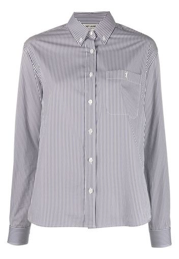 Saint Laurent Camicia a righe - Blu