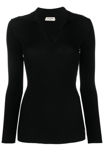 Saint Laurent Maglione a coste - Nero