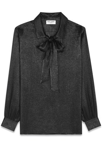 Saint Laurent Lavalier silk blouse - Nero