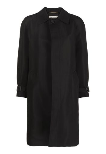 Saint Laurent Cappotto con colletto classico - Nero