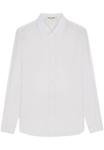 Saint Laurent Camicia a maniche lunghe - Bianco