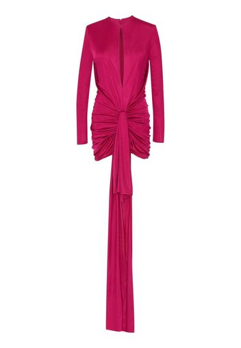 Saint Laurent tied-front mini dress - Rosa