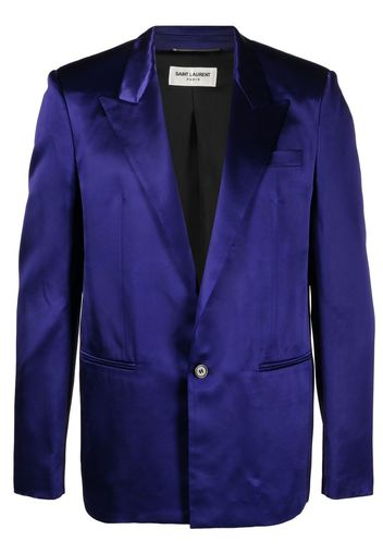 Saint Laurent Blazer monopetto - Viola