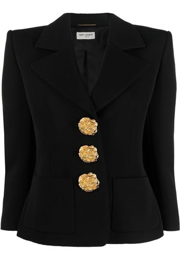 Saint Laurent Blazer monopetto sartoriale - Nero