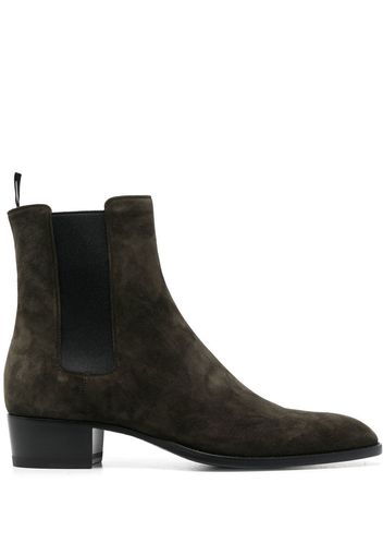 Saint Laurent Wyatt ankle boots - Verde