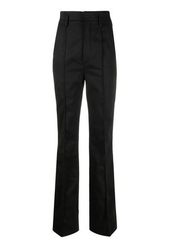 Saint Laurent Pantaloni sartoriali a vita alta - Nero