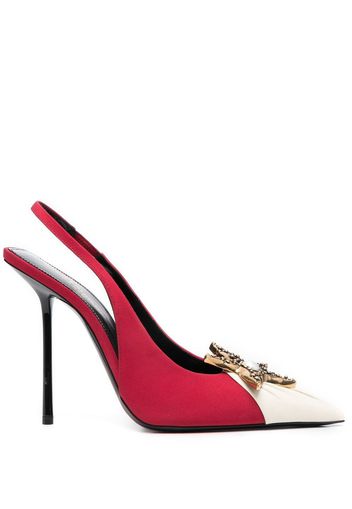 Saint Laurent star-embellished 125mm pumps - Rosso