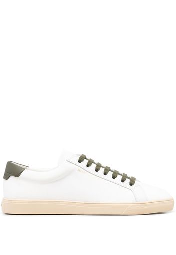 SAINT LAURENT low-top leather trainers - Bianco