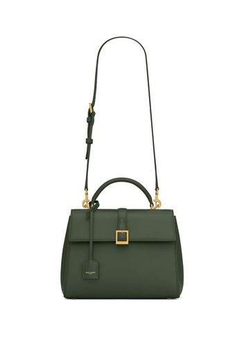 Saint Laurent Borsa tote Le Fermoir in pelle - Verde