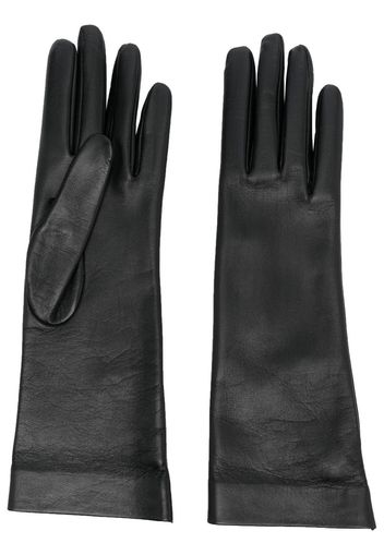 Saint Laurent long leather gloves - Nero