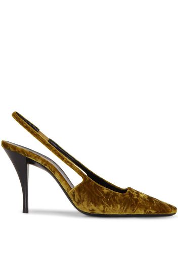 Saint Laurent Tom velvet slingback pumps - Giallo