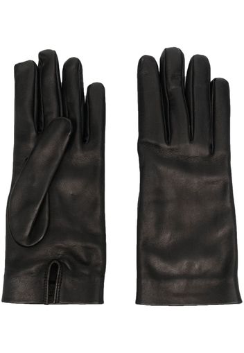 Saint Laurent silk-lined leather gloves - Nero