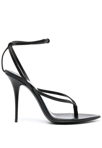 Saint Laurent Sandali Gippy 105mm - Nero