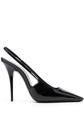 Saint Laurent square-toe singback pumps - Nero