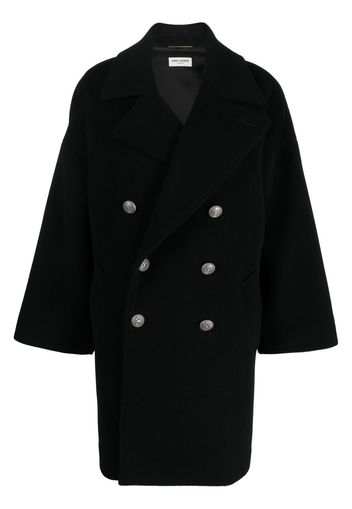 Saint Laurent Cappotto doppiopetto - Nero