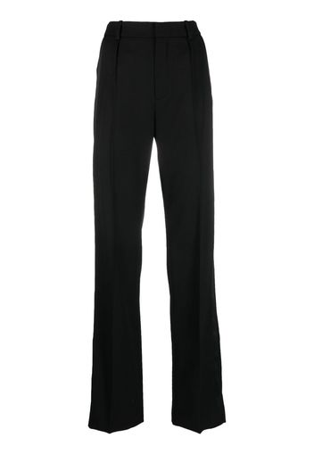 Saint Laurent high-waisted straight-leg trousers - Nero