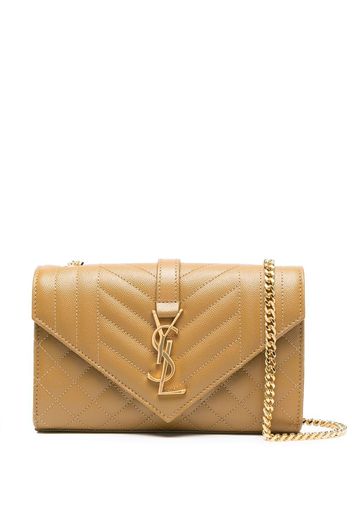 Saint Laurent small Envelope shoulder bag - Marrone