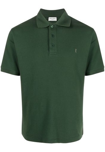 Saint Laurent Polo a maniche corte - Verde