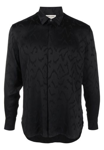 Saint Laurent Camicia con stampa - Nero