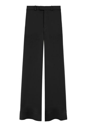 Saint Laurent crepe tailored palazzo trousers - 1000 -NOIR