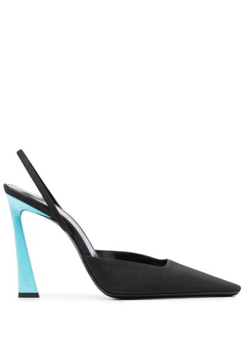 Saint Laurent Pumps Blade con cinturino posteriore 105mm - Nero