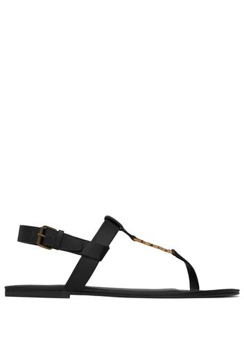 Saint Laurent Sandali con fibbia Cassandra - Nero