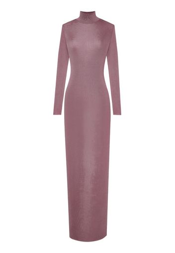 Saint Laurent long-sleeve maxi dress - Rosa