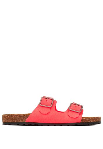 Saint Laurent Jimmy buckle flat sandals - Rosa