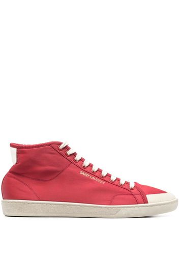 Saint Laurent Sneakers alte con stampa - Rosso