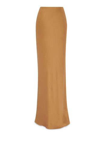 Saint Laurent silk floor-length skirt - Toni neutri