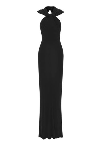 Saint Laurent hooded long dress - Nero