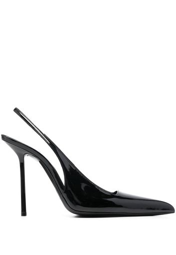 Saint Laurent Pumps Kiss con cinturino posteriore 115mm - Nero