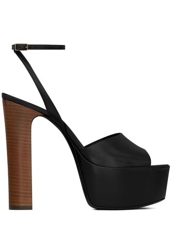 Saint Laurent Jodie 95mm platform sandals - Nero