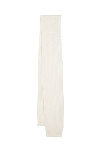 Saint Laurent open-knit cashmere scarf - Bianco