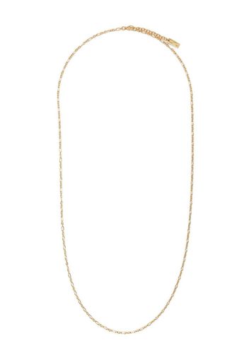 Saint Laurent logo-engraved chain necklace - Oro
