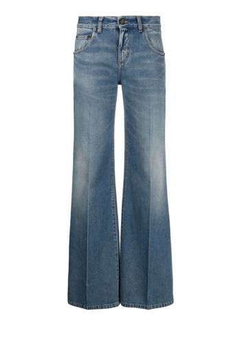 Saint Laurent high-waisted flared jeans - Blu