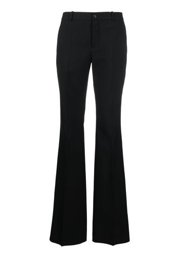 Saint Laurent flared tailored wool trousers - Nero