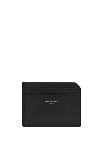 Saint Laurent Portacarte con stampa - Nero