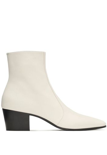 Saint Laurent Vassili 60mm leather ankle boots - Bianco