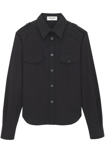 Saint Laurent Camicia Military - Nero