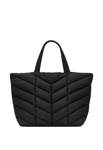 Saint Laurent quilted puffer tote bag - Nero