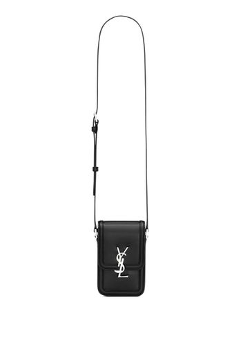 Saint Laurent logo-plaque phone case - Nero