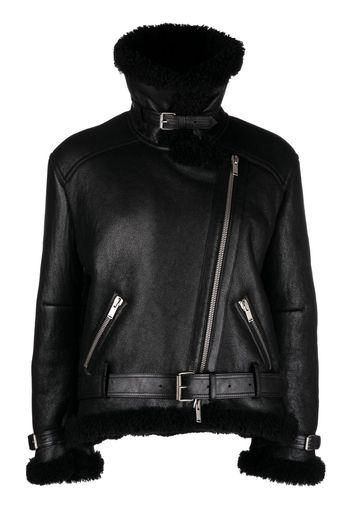 Saint Laurent Giacca in pelle - Nero